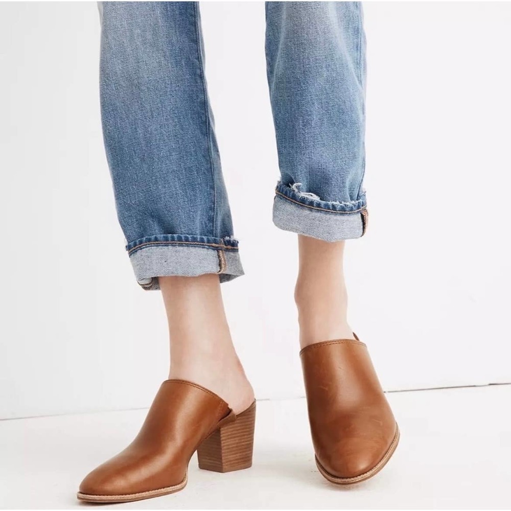 𝅺MADEWELL Harper Mules in English Saddle Size 5